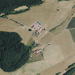 Die Lage von Hausarmen im Orthofoto