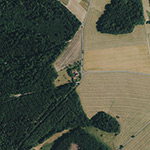 Die Lage von Sandberg im Orthofoto
