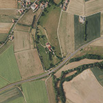 Die Lage von Herbertsmühle im Orthofoto