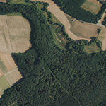 Die Lage von Klinge im Orthofoto