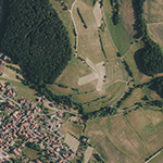 Die Lage von Fasanenschloß im Orthofoto