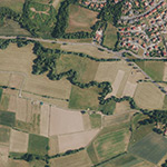 Die Lage von Zu Michen im Orthofoto
