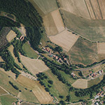 Die Lage von Hasenberg im Orthofoto