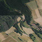Die Lage von Untermühle im Orthofoto