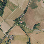 Die Lage von Wiesenhof im Orthofoto