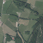 Die Lage von Hubertsdorf im Orthofoto