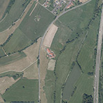 Die Lage von Erlingsmühle im Orthofoto