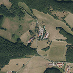 Die Lage von Giebelrain im Orthofoto