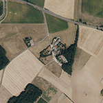 Die Lage von Lanneshof im Orthofoto