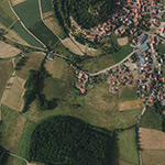 Die Lage von Erligshof im Orthofoto