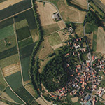 Die Lage von Mühle im Orthofoto