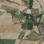 Die Lage von Kirschenhof im Orthofoto