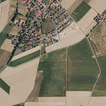 Die Lage von Haunedorf im Orthofoto