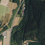 Die Lage von Haunemühle im Orthofoto