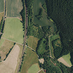 Die Lage von Grubenhof (alt) im Orthofoto