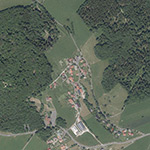 Die Lage von Neuwart im Orthofoto