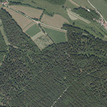 Die Lage von Waldhaus im Orthofoto