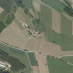 Die Lage von Lahmenhof im Orthofoto