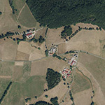 Die Lage von Vordereselsbrunn im Orthofoto