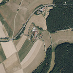 Die Lage von Untermittelberg im Orthofoto