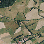 Die Lage von Lindenborn im Orthofoto