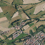 Die Lage von Mollartshof (Maltwartz) im Orthofoto