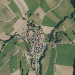 Die Lage von Dippach im Orthofoto