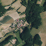 Die Lage von Kleinfischbach im Orthofoto