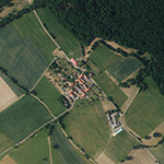Die Lage von Sinswinden im Orthofoto