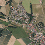Die Lage von Untermühle im Orthofoto