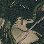Die Lage von Breitenbach im Orthofoto