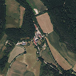 Die Lage von Oberrode im Orthofoto