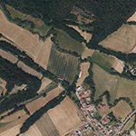 Die Lage von Berterode im Orthofoto