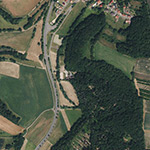 Die Lage von Untermühle im Orthofoto