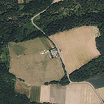 Die Lage von Dachsfeld im Orthofoto