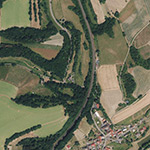 Die Lage von Obermühle im Orthofoto