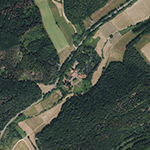 Die Lage von Friedrichshütte im Orthofoto