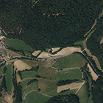 Die Lage von Bötzenmühle im Orthofoto