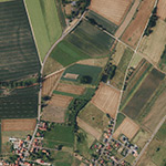 Die Lage von Alt-Wehrda im Orthofoto