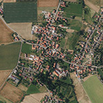 Die Lage von Wehrda von Stein, Gutsbezirk im Orthofoto