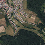 Die Lage von Mittelmühle im Orthofoto