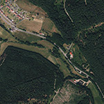 Die Lage von Untermühle im Orthofoto