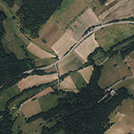 Die Lage von Fronhof im Orthofoto
