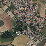 Die Lage von Obermansbach, Gutsbezirk im Orthofoto