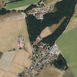 Die Lage von Hohenroda (Schloss) im Orthofoto