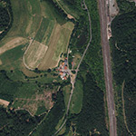 Die Lage von Wölfelbach im Orthofoto
