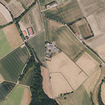 Die Lage von Akazienhof im Orthofoto