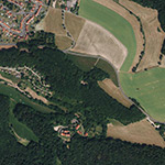 Die Lage von Buchenstein im Orthofoto