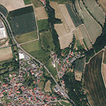 Die Lage von Brückenmühle im Orthofoto