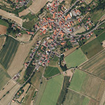 Die Lage von Eisfeld im Orthofoto